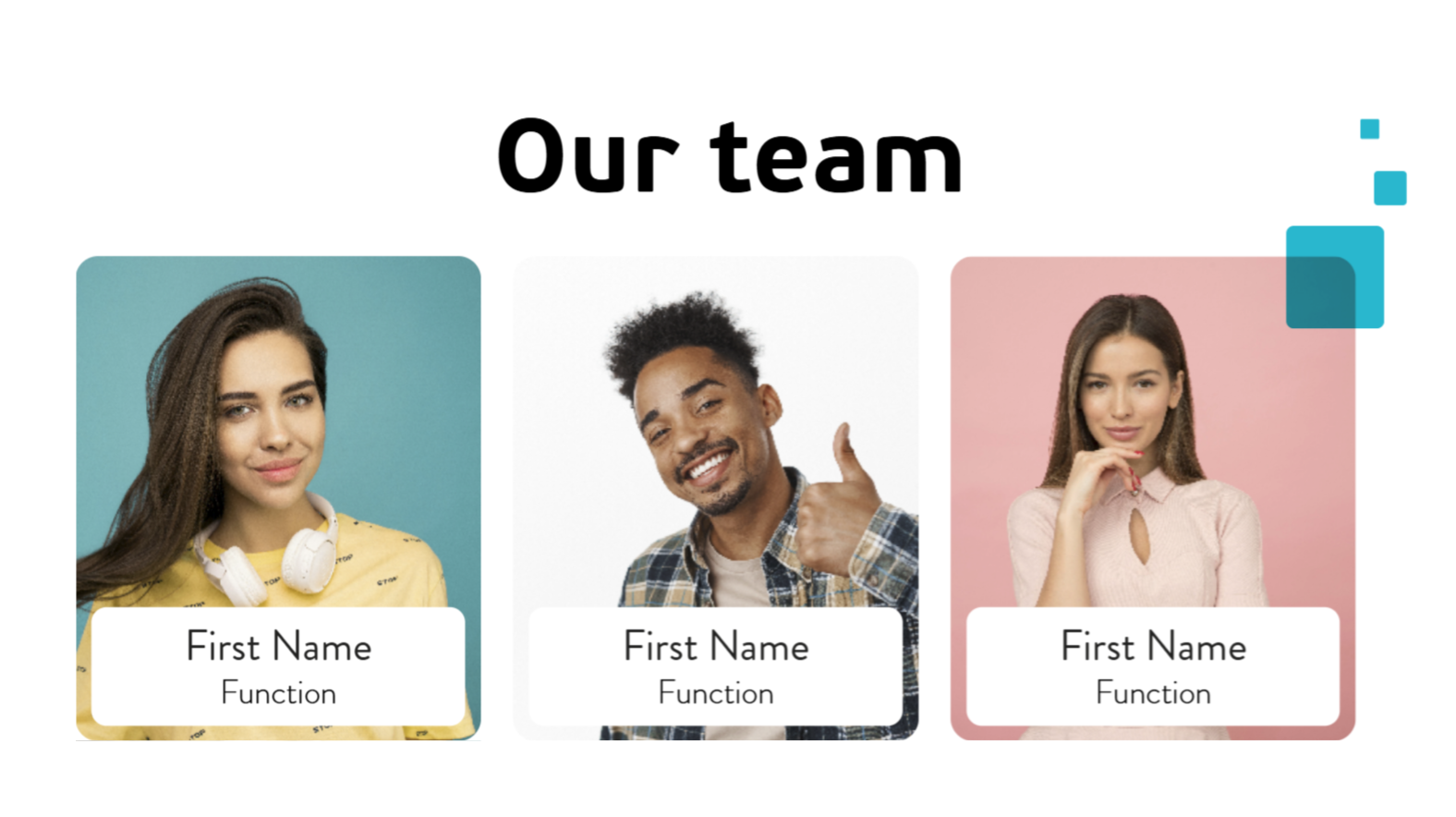 DST Connect template our team